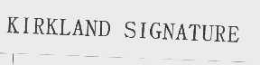 KIRKLAND SIGNATURE