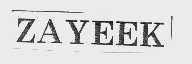 ZAYEEK
