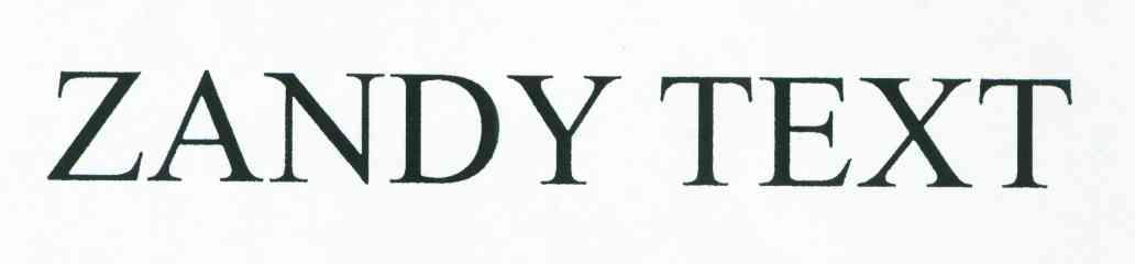 ZANDY TEXT