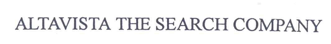 ALTAVISTA THE SEARCH COMPANY