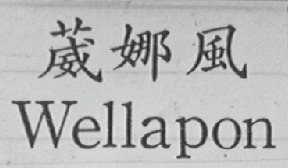 WELLAPON    威娜风