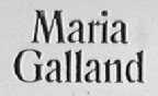MARIA GALLAND