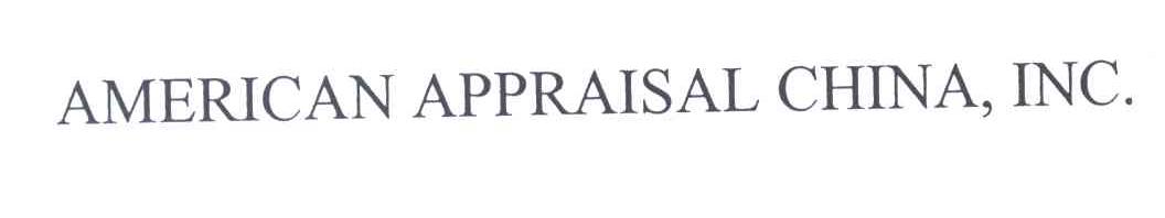 AMERICAN APPRAISAL CHINA INC.