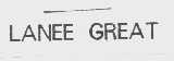 LANEE GREAT