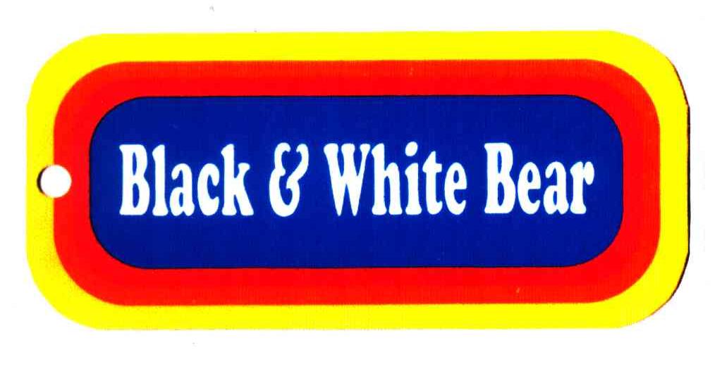 BLACK WHITE BEAR