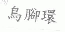 鸟脚环