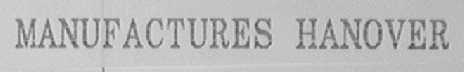 MANUFACTURES HANOVER