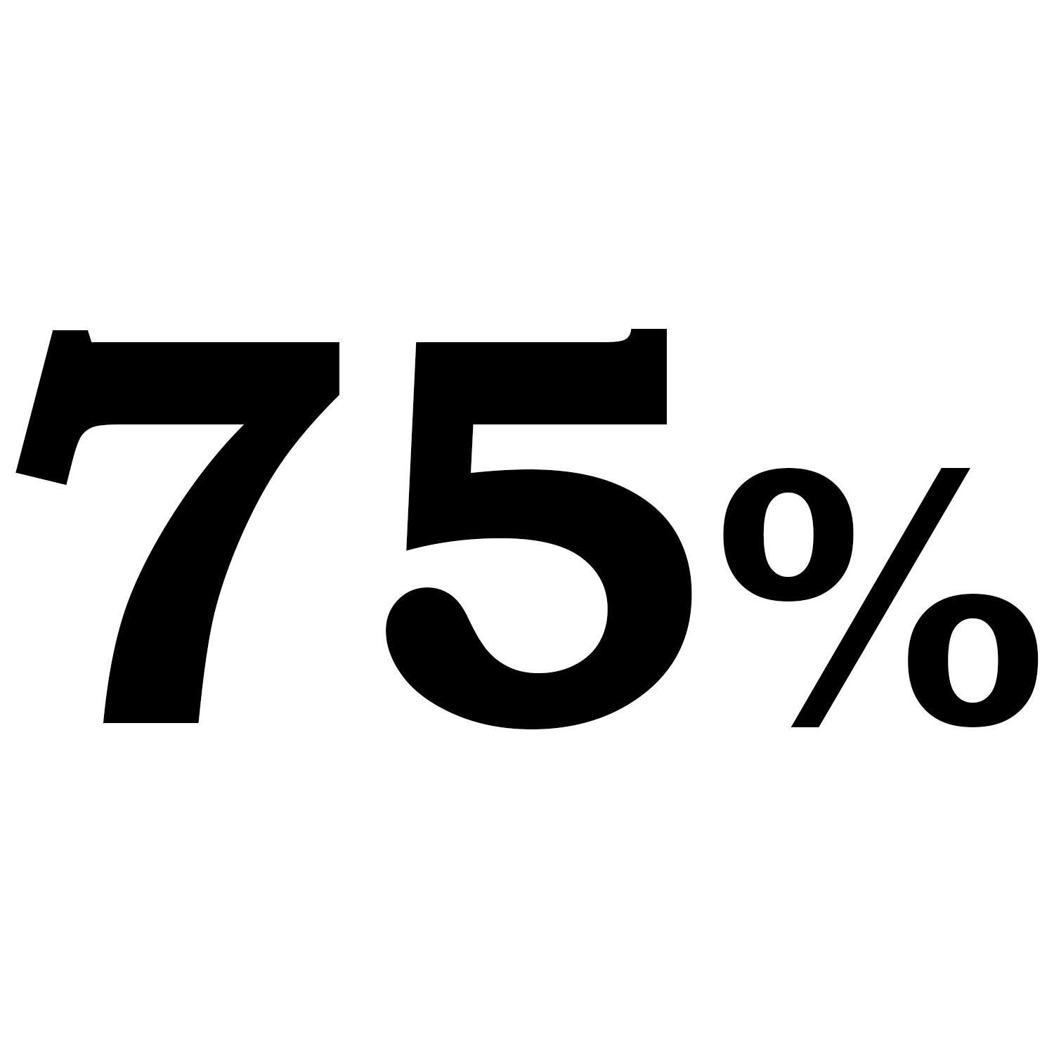 75%
