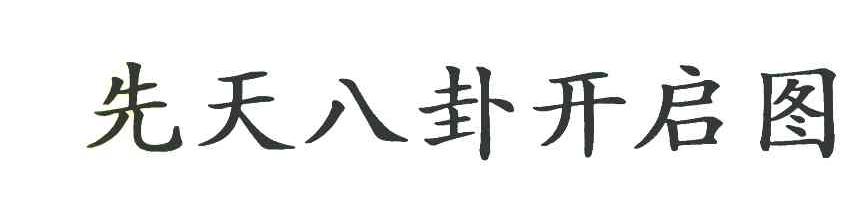 先天八卦开启图