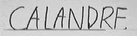 CALANDRE