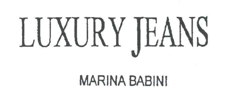 LUXURY JEANS;MARINA BABINI