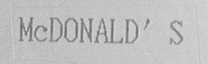 MCDONALD'S