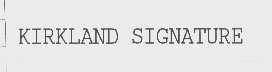 KIRKLAND SIGNATURE