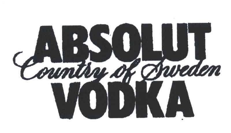 ABSOLUT COUNTRY OF SWEDEN VODKA