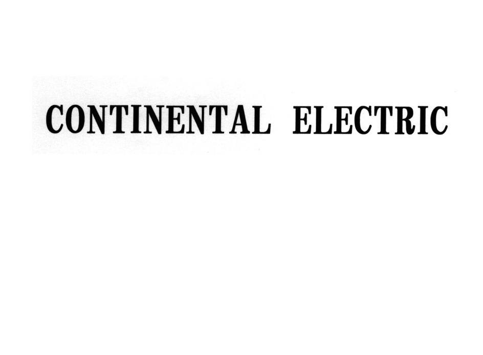 CONTINENTAL ELECTRIC