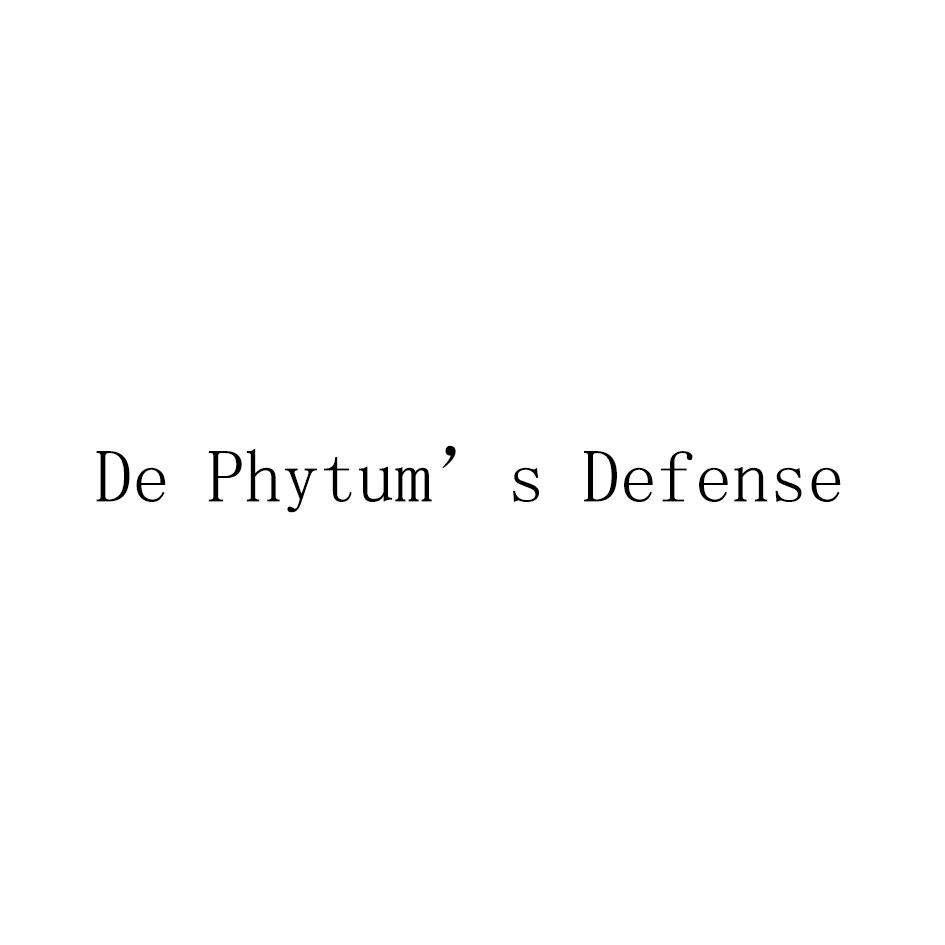 DE PHYTUM'S DEFENSE