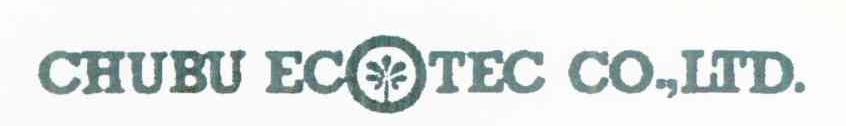 CHUBU ECOTEC CO.，LTD.