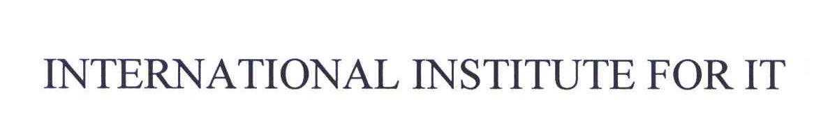 INTERNATIONAL INSTITUTE FOR IT