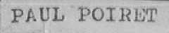 PAUL POIRET