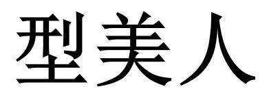 型美人