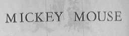MICKEY MOUSE