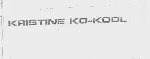 KRISTINE KO-KOOL