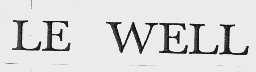 LE WELL