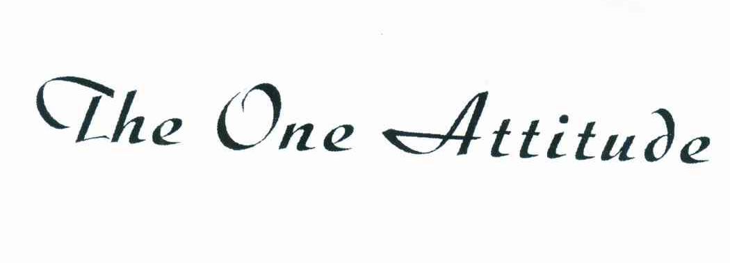 THE ONE ATTITUDE