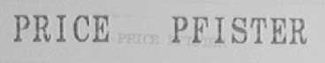 PRICE PFISTER
