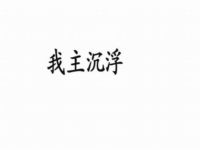 我主沉浮