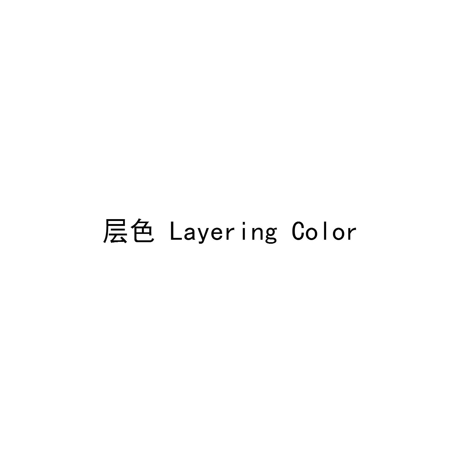 层色  LAYERING COLOR