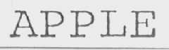 APPLE