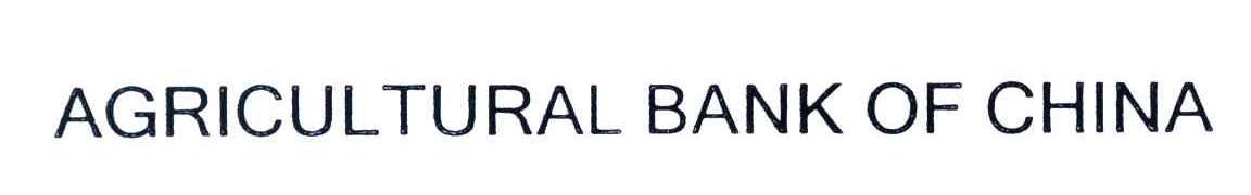 AGRICULTURAL BANK OF CHINA