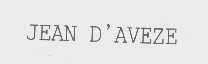 JEAN D'AVEZE