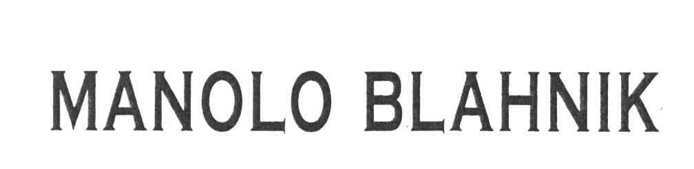 MANOLO BLAHNIK