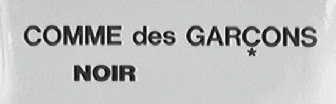 COMME DES GARCONS NOIR