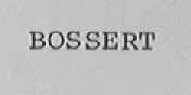 BOSSERT