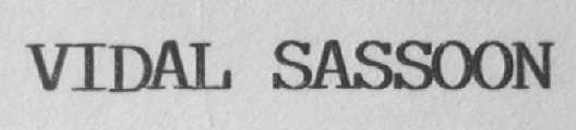 VIDAL SASSOON