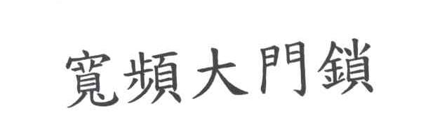 宽频大门锁