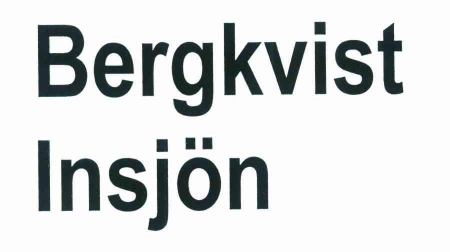BERGKVIST INSJON