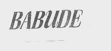 BABUDE