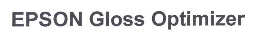 EPSON GLOSS OPTIMIZER