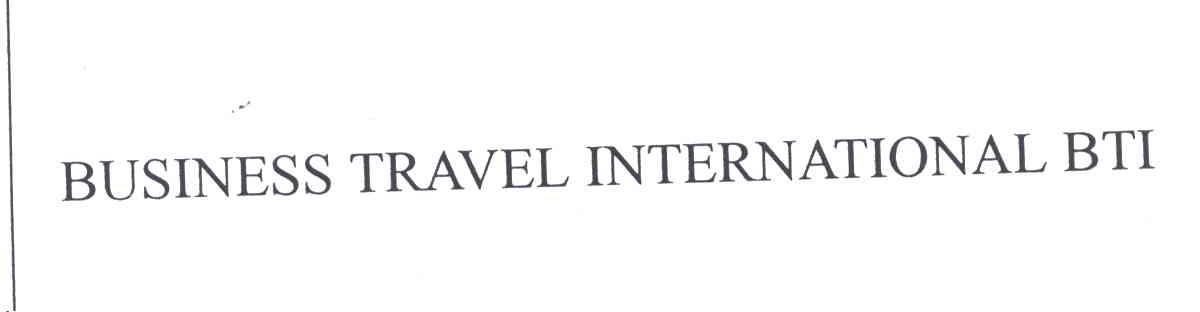BUSINESS TRAVEL INTERNATIONAL BTI