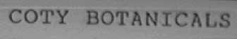 COTY BOTANICALS