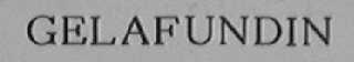 GELAFUNDIN