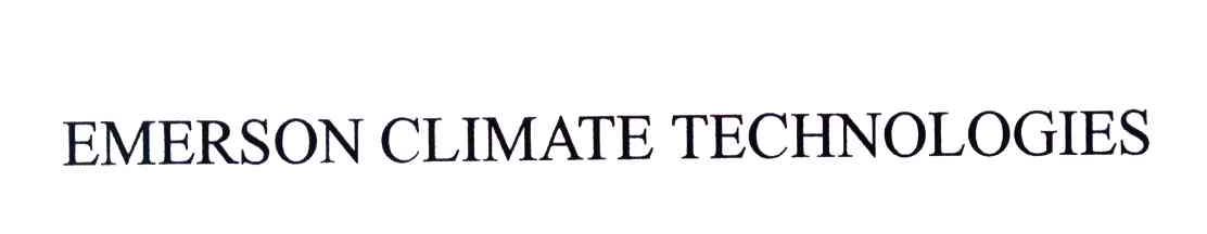 EMERSON CLIMATE TECHNOLOGIES