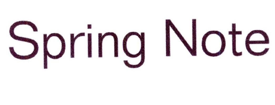 SPRING NOTE