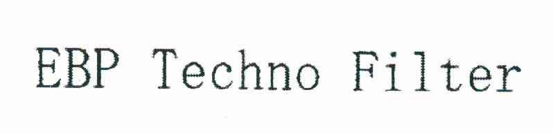 EBP TECHNO FILTER