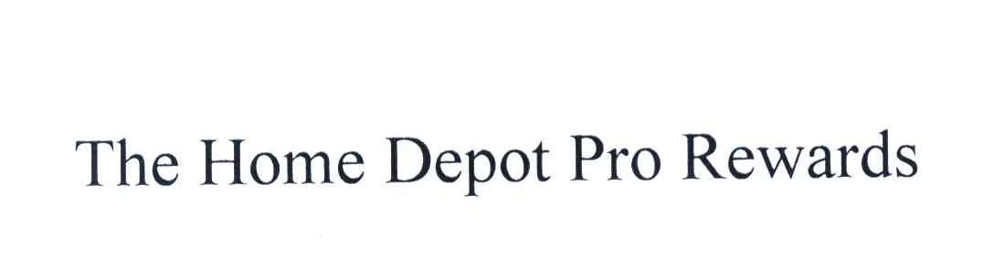 THE HOME DEPOT PRO REWARDS