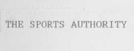 THE SPORS AUTHORITY